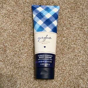 Bath &‎ Body Works Gingham Ultimate Hydration Body Cream Hyaluronic Acid 8oz